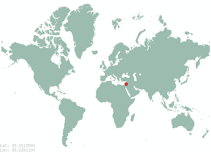 Majdel Zoun in world map